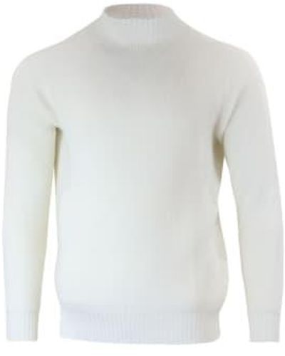 Gran Sasso Luc Roll Neck Sweater 54 - White