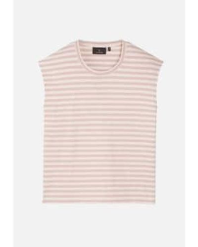 Recolution Zinnia Stripes Blush T-shirt Xs - Pink