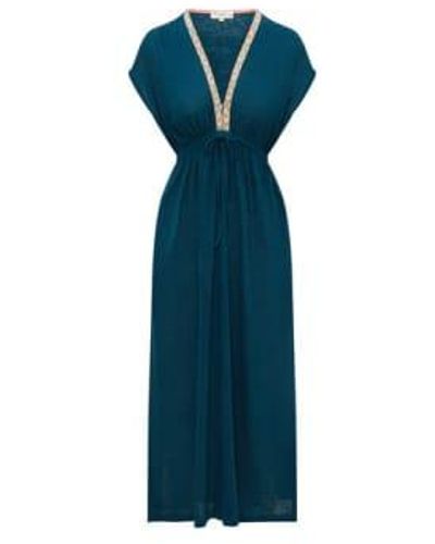 Nooki Design Lucia Beach Dress Flax - Blue