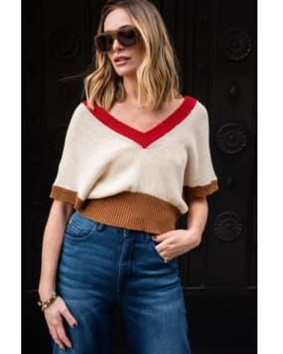 Libby Loves Milan Knit Top - Multicolore