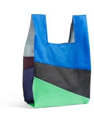 Hay Tote Bag Six-colour Large Bag Six-colour N° 1 - Blue