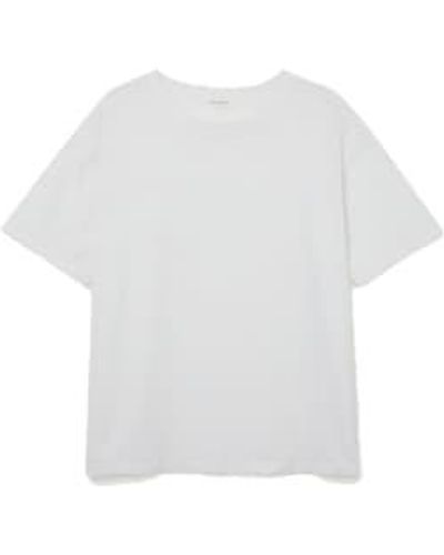 American Vintage Camiseta oversize w fizvalley - Blanc