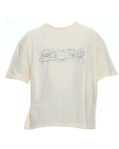 Paura T Shirt For Man T Shirt Cosmic Costa Oversized - Bianco