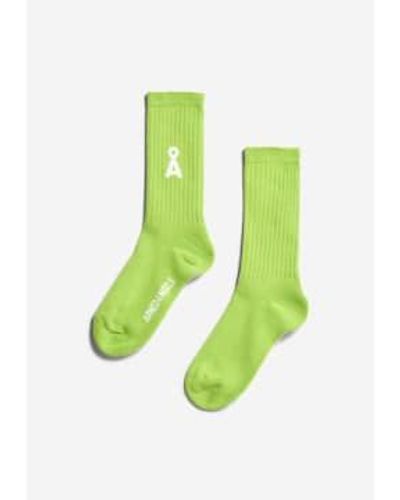 ARMEDANGELS Saamus Organic Cotton Socks Or Super - Verde