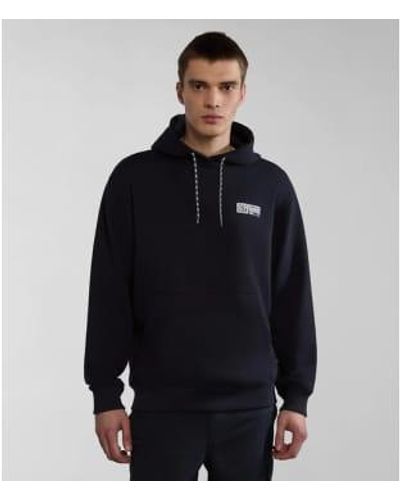 Napapijri Faber hoodie in schwarz - Blau