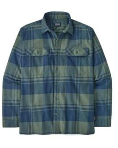 Patagonia Fjord Flannel Shirt S - Blue