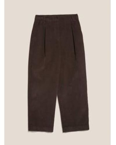 YMC Market Organic Cotton Trouser Xs - Brown