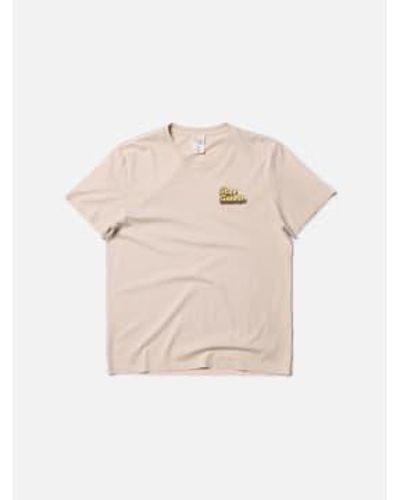 Nudie Jeans T-shirt Roy Stay Golden L / Beige - Natural