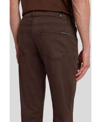 7 For All Mankind Slimmy Tapered Luxe Performance plus Farbe in Chestnut Jsmxv600ch - Braun