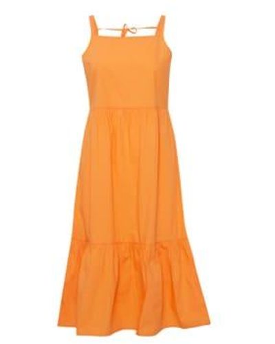 Ichi Zeplia Kleid - Orange