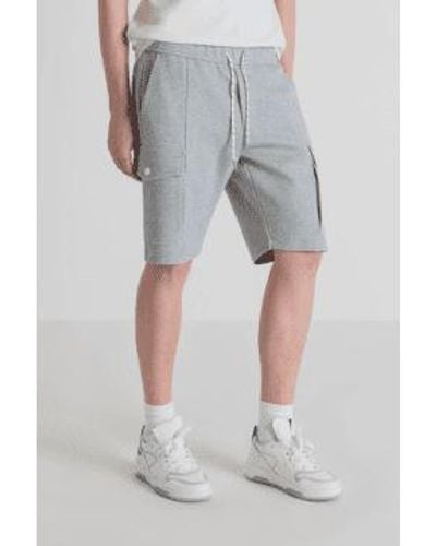 Antony Morato Fleece Cargo Shorts - Gray