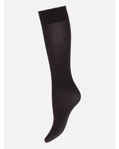 Wolford Velvet De Luxe 50 Knee-highs Size: S, Col: S - Black