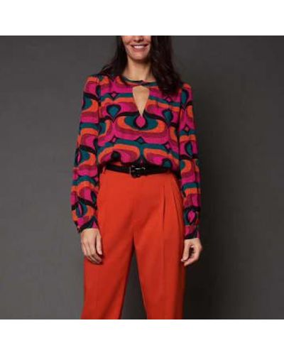 Idano Dona Blouse In - Rosso