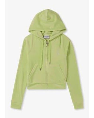 Juicy Couture Womens Madison Hoodie With Diamonte In Butterfly 1 - Verde