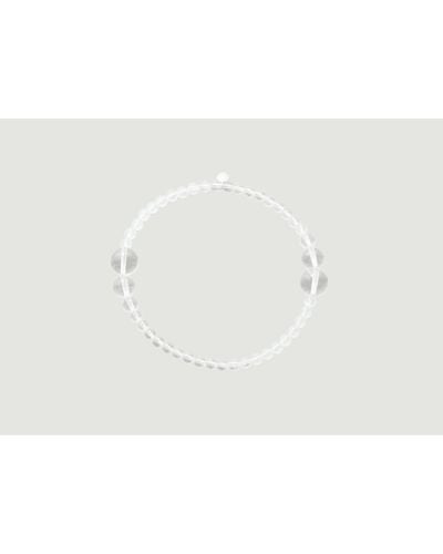 Saskia Diez Crystal Drop Armband - Weiß