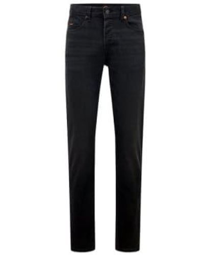 BOSS Delaware Slim Fit Jeans Jet Stretch - Nero