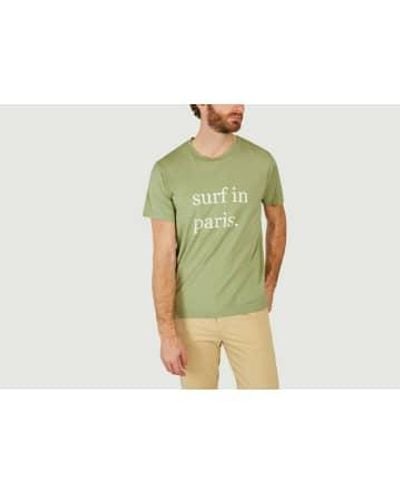 Cuisse De Grenouille Surfen in Paris T-Shirt - Grün