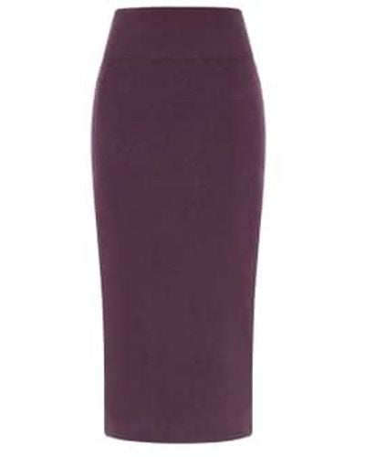 Les 100 Ciels Cristen Cashmere Skirt - Purple