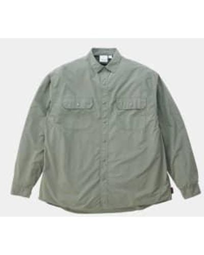 Gramicci Stance Shirt Sage 1 - Verde