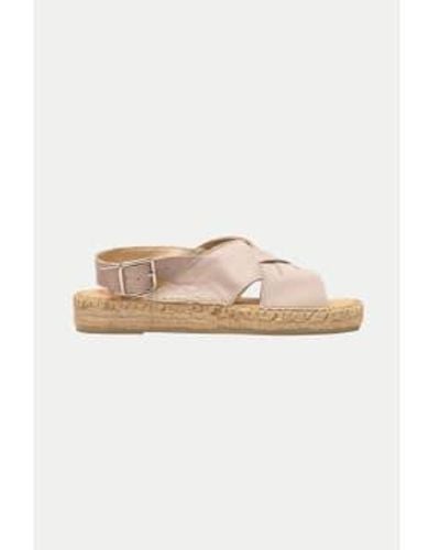 SELECTED Gray Maja Leather Espadrilles Sandals - Multicolor