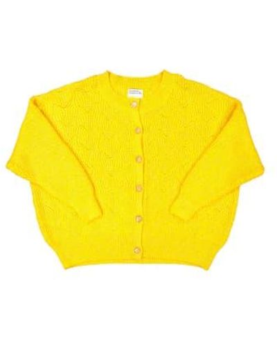 Sisters Department Langarm -strickjacke und gelben