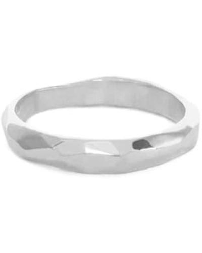 épanoui River Ring Silver Small - Metallic