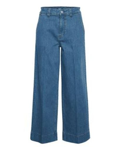 B.Young Kato komma crop jeans - Azul