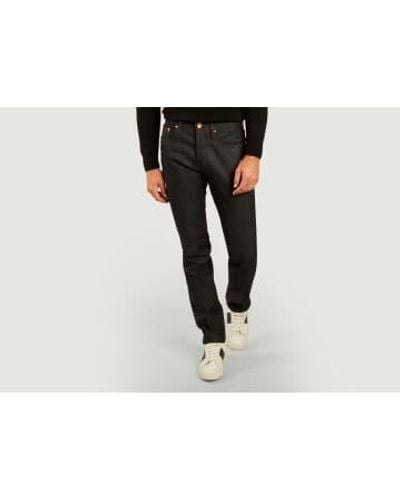 The Unbranded Brand Ub 222 tapered 11 oz stretch selvedge jeans - Schwarz