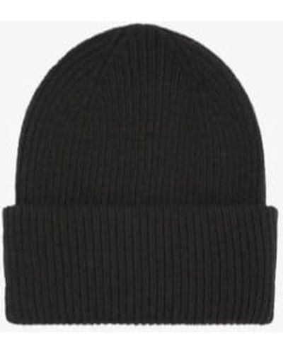 COLORFUL STANDARD Deep Merino Wool Hat / One Size - Black