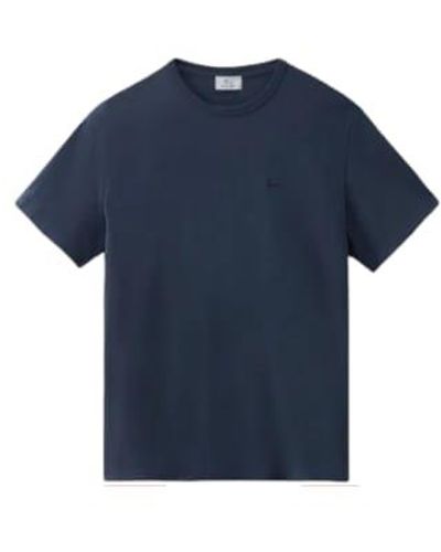 Woolrich T-shirt Sheep Uomo Melton S - Blue