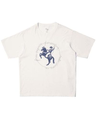 Nudie Jeans Koffe Free Repairs T-shirt - White