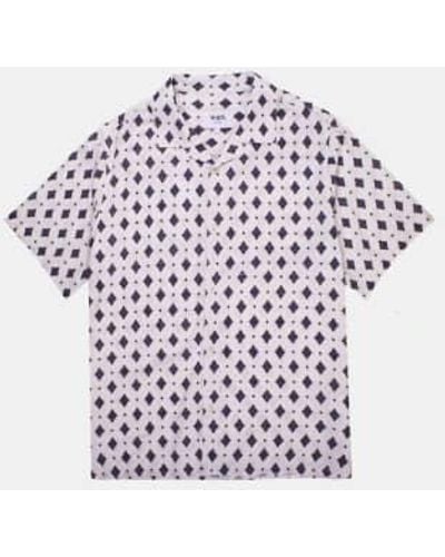 Wax London Didcot Ditsy Tile Shirt - Purple