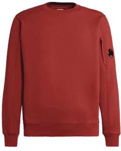 C.P. Company Cp Company Cp Company Arm Lens Sweatshirt Ketchup - Rosso
