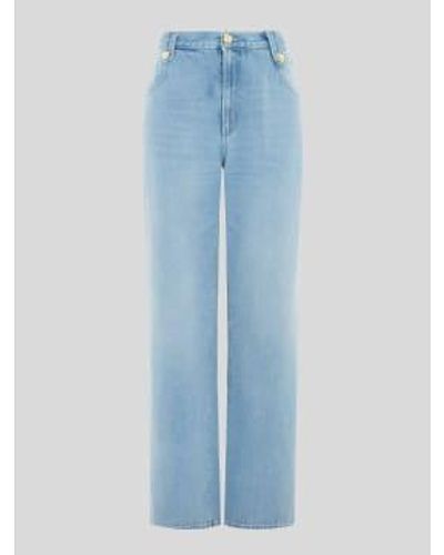 Hayley Menzies Jean à la jambe large bleu vintage