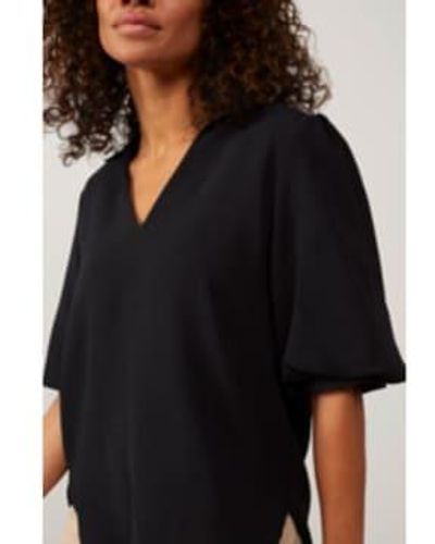 Yaya Blouse Manches Courtes - Noir