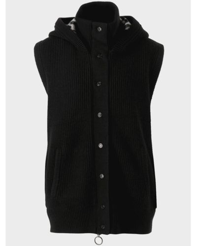Marc Cain Additions T Black Hooded Padded Gilet TA 37.01 W71 COL 900 main image 0