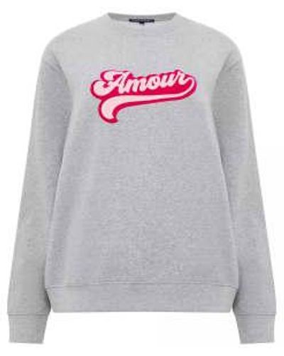 French Connection Amour Graphic Sweatshirt - Gray