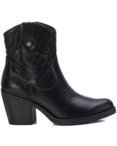 Xti Western Ankle Boots Pu 36 - Black