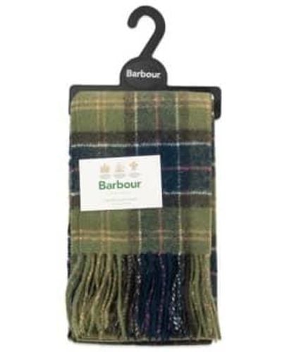 Barbour Bufanda clásica lana corro a cuadros escoceses - Multicolor