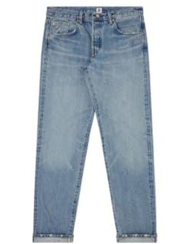 Edwin Pantalones ajustados regulares hombre azul/claro usado