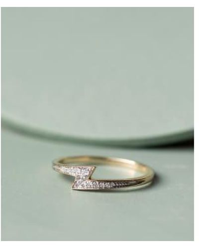 Zoe & Morgan Zap diamond ring - Grün