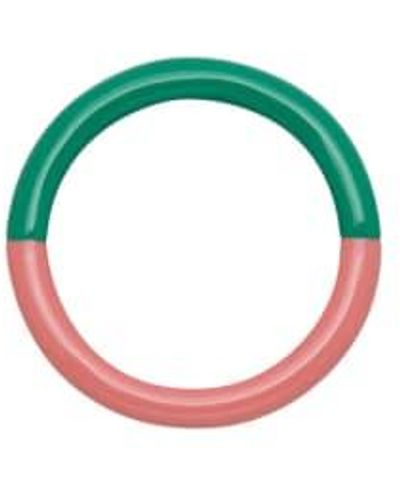 Lulu Double Colour Ring Light Burnt Coral / 52 - Green