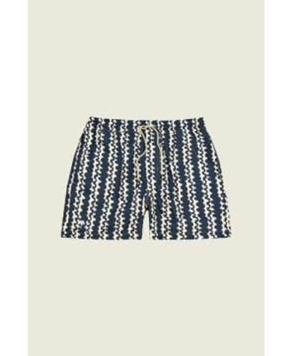 Oas Swim Shorts Scribble - Blu