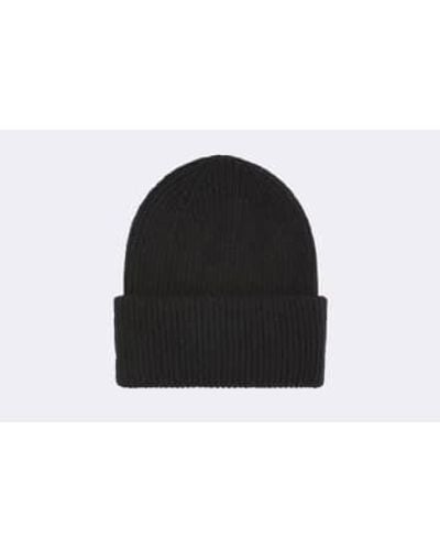 COLORFUL STANDARD Merino hat deep black - Negro