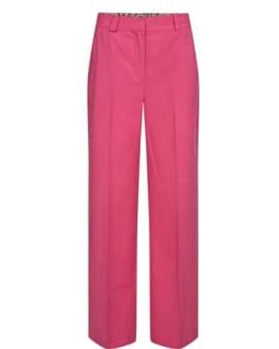 Numph Nualida Raspberry Sorbet Trousers 34 - Pink
