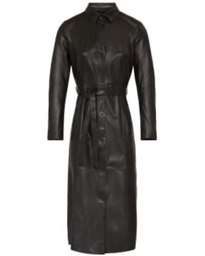 Goosecraft Spencer Leather Dress - Nero