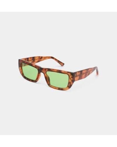 A.Kjærbede Fame Sunglasses In Havana Brown - Green
