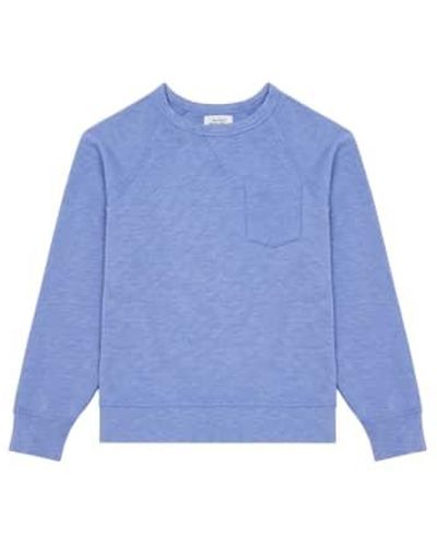 Hartford Sweat-shirt poche gris - Bleu