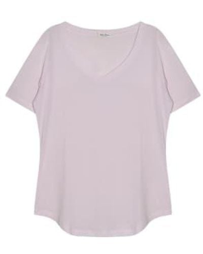 Cashmere Fashion Stefan Brandt Cotton Shirt Minna Short-sleeved L / Rosa - Purple