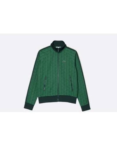 Lacoste Wmns paris sweatshirt monograma jacquard - Verde